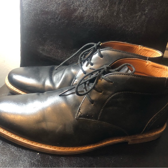 Nunn Bush Hawley Men's Wide Dual Comfort Black Lace Up Chukka Boots Size 12M - Picture 4 of 16